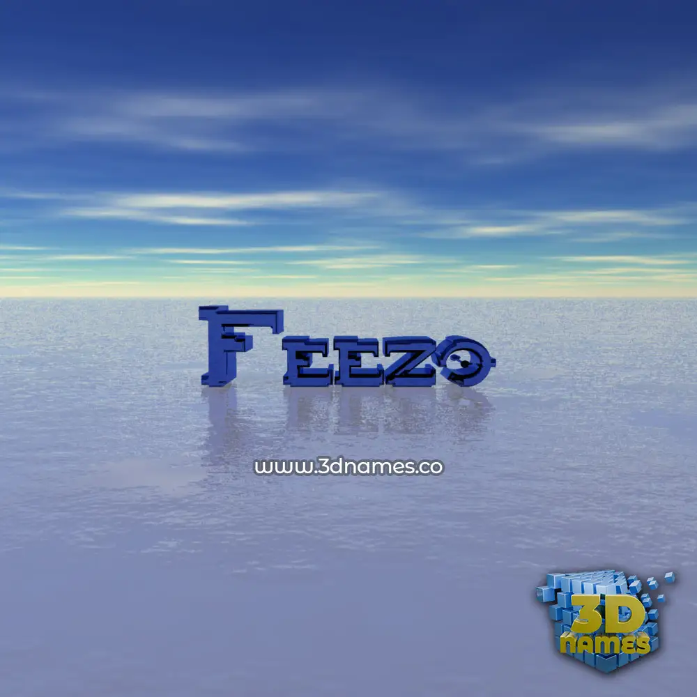 feezo in Horizon style - 3D name wallpaper