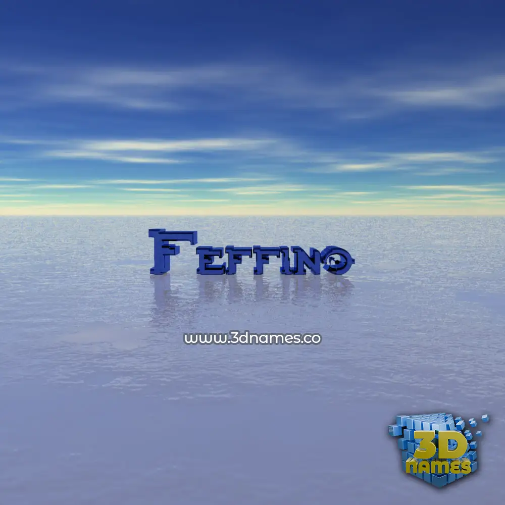 feffino in Horizon style - 3D name wallpaper