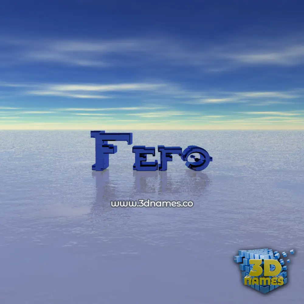 fefo in Horizon style - 3D name wallpaper