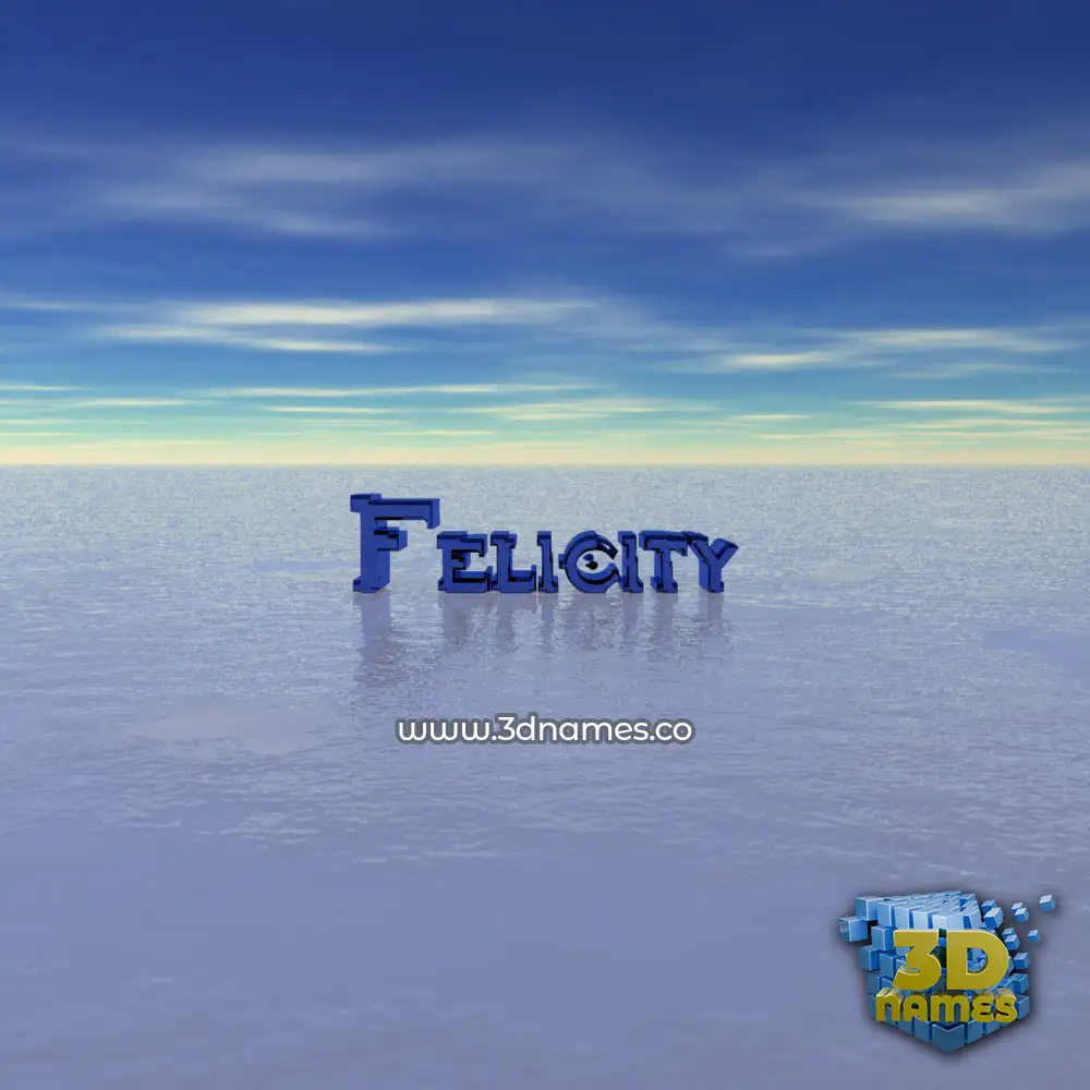 felicity in Horizon style - 3D name wallpaper