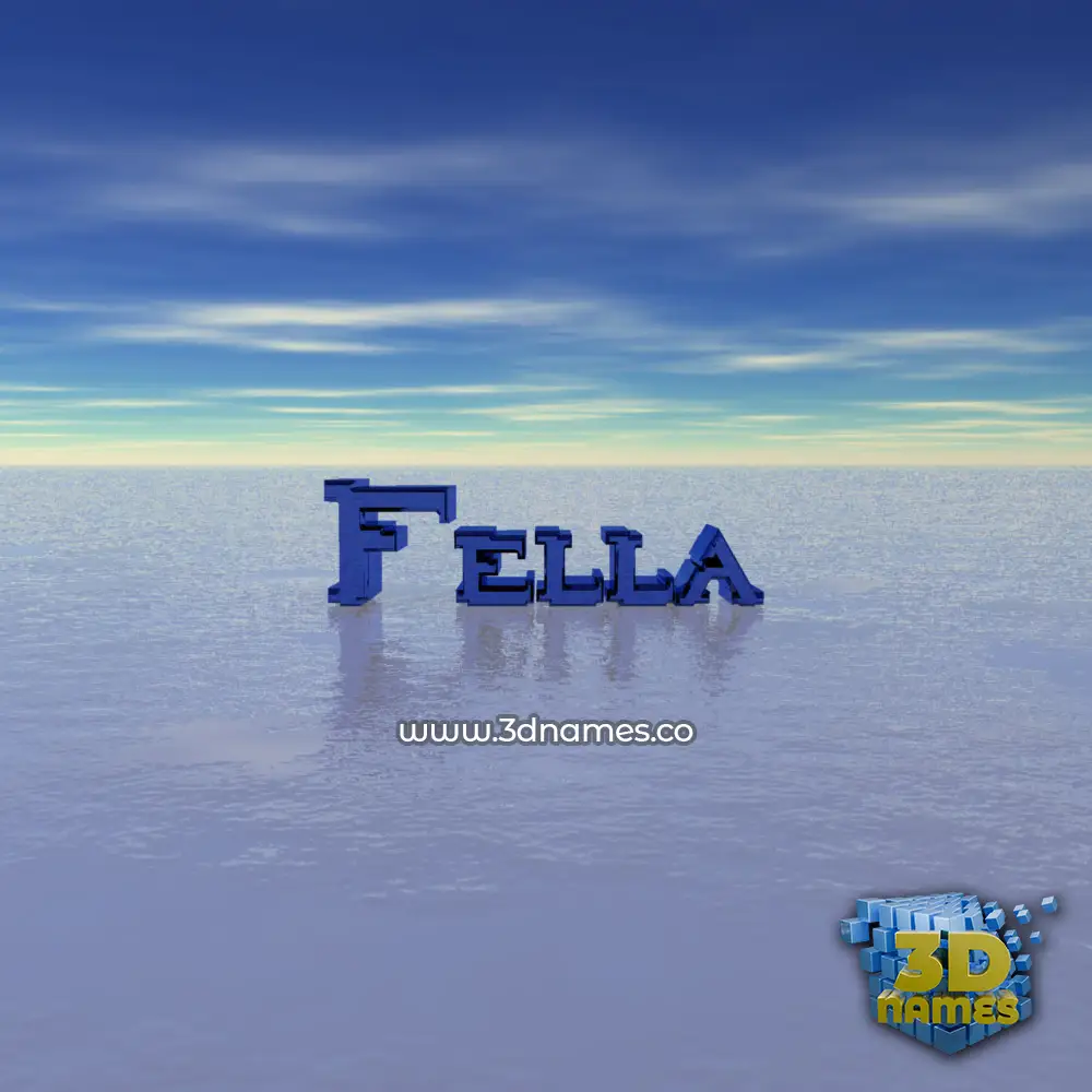 fella in Horizon style - 3D name wallpaper