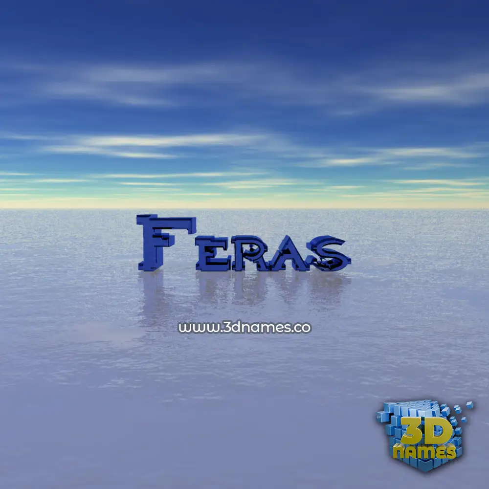 feras in Horizon style - 3D name wallpaper