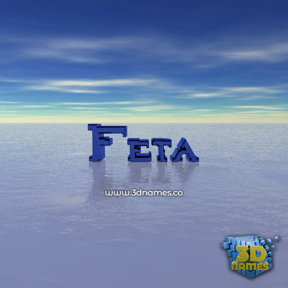feta in Horizon style - 3D name wallpaper