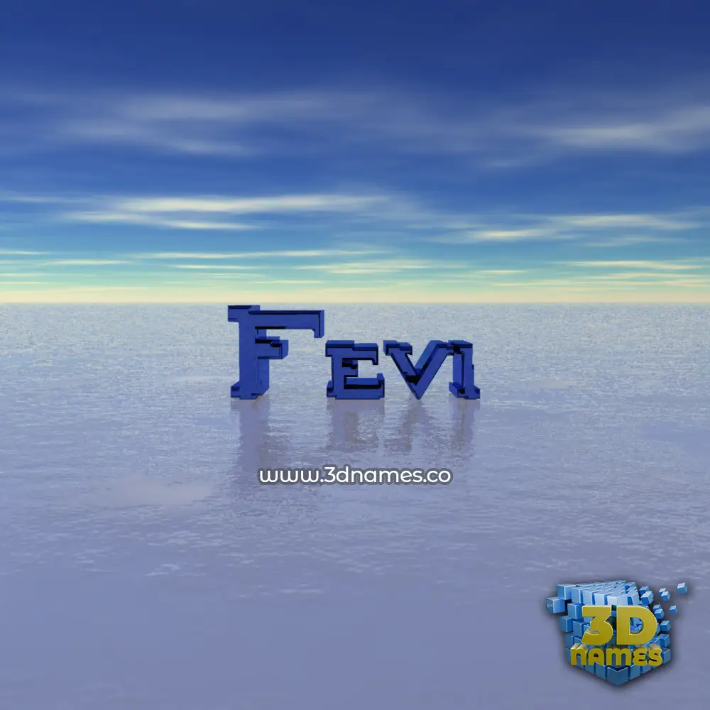 fevi in Horizon style - 3D name wallpaper