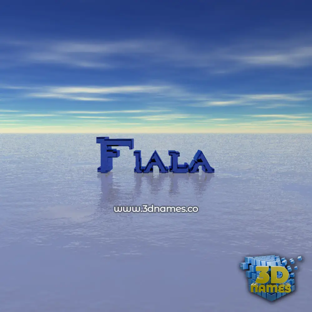 fiala in Horizon style - 3D name wallpaper