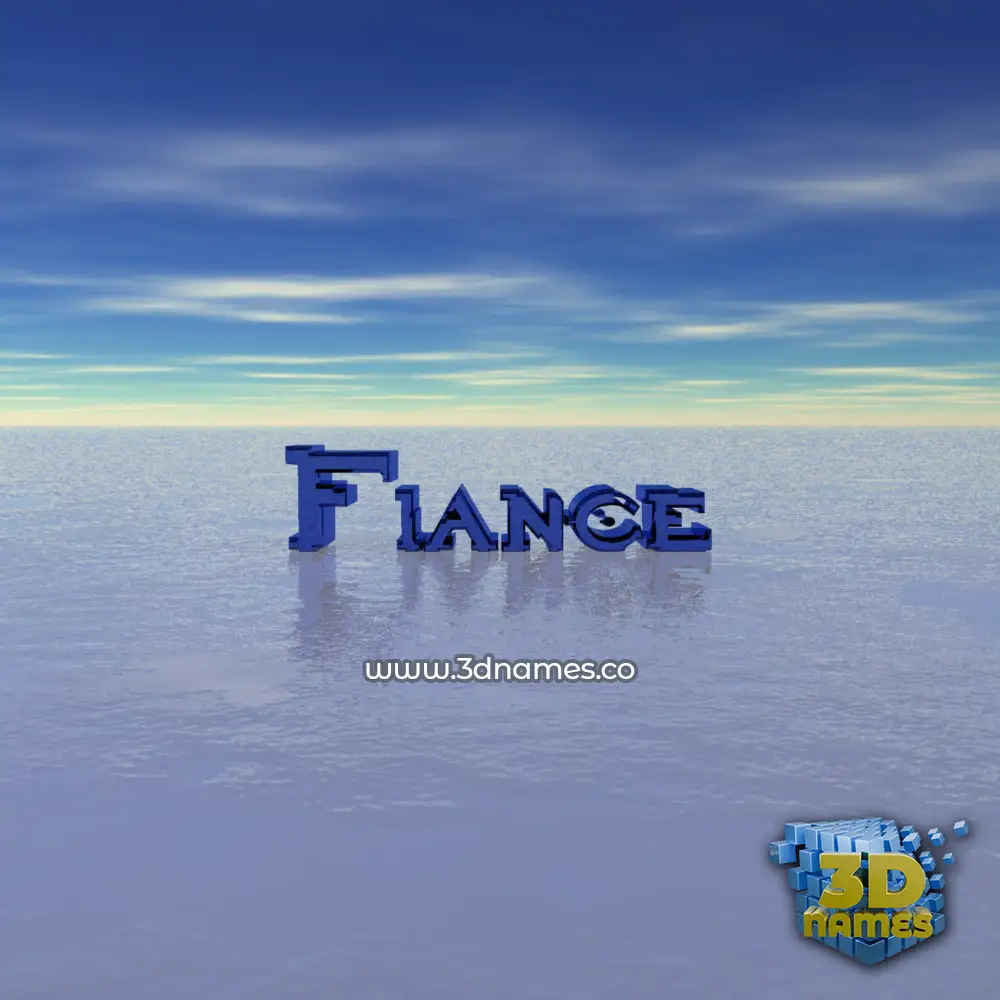 fiance in Horizon style - 3D name wallpaper