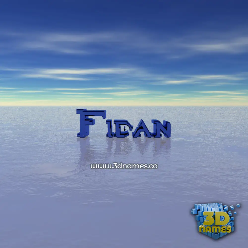 fidan in Horizon style - 3D name wallpaper