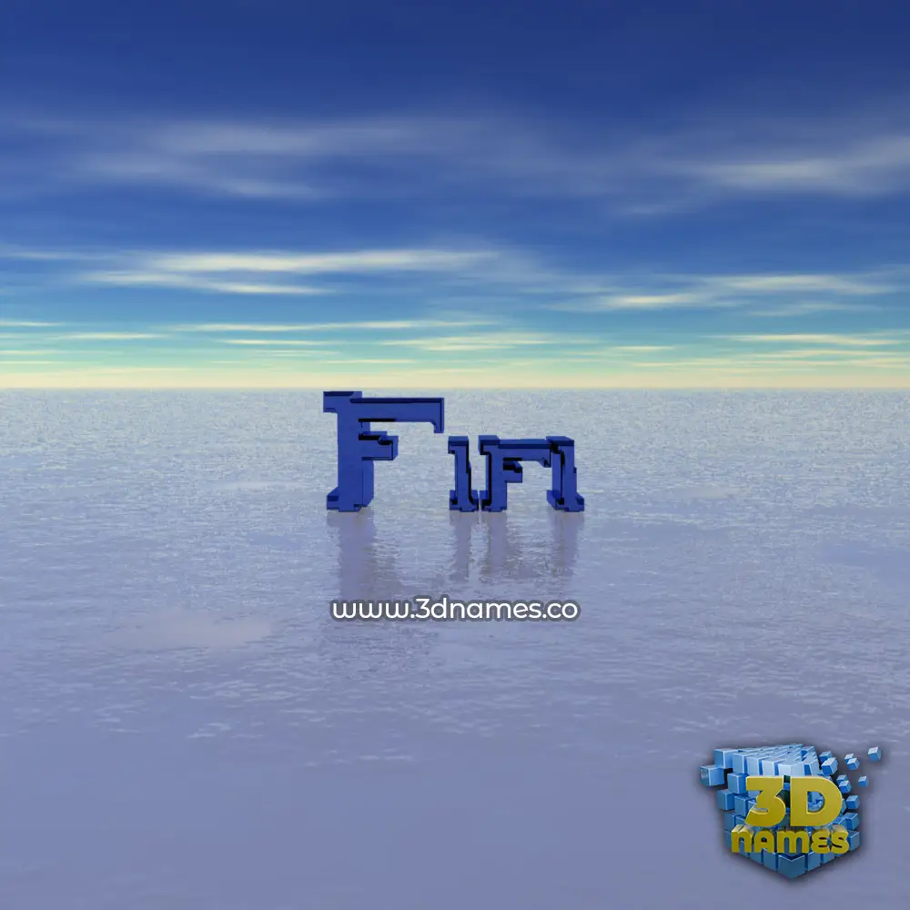 fifi in Horizon style - 3D name wallpaper