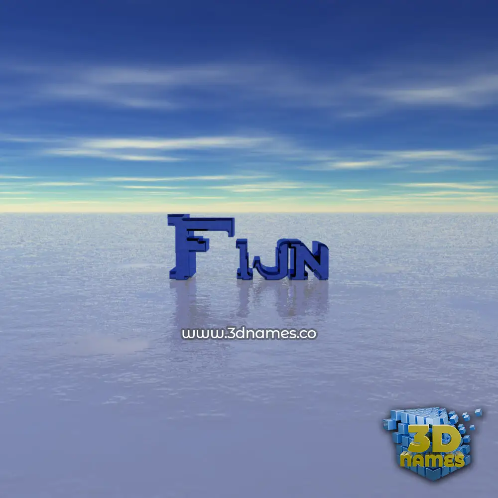 fijn in Horizon style - 3D name wallpaper