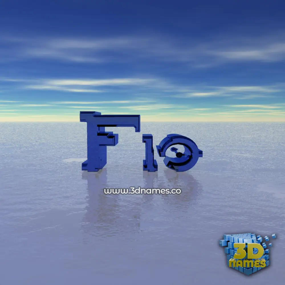 fio in Horizon style - 3D name wallpaper