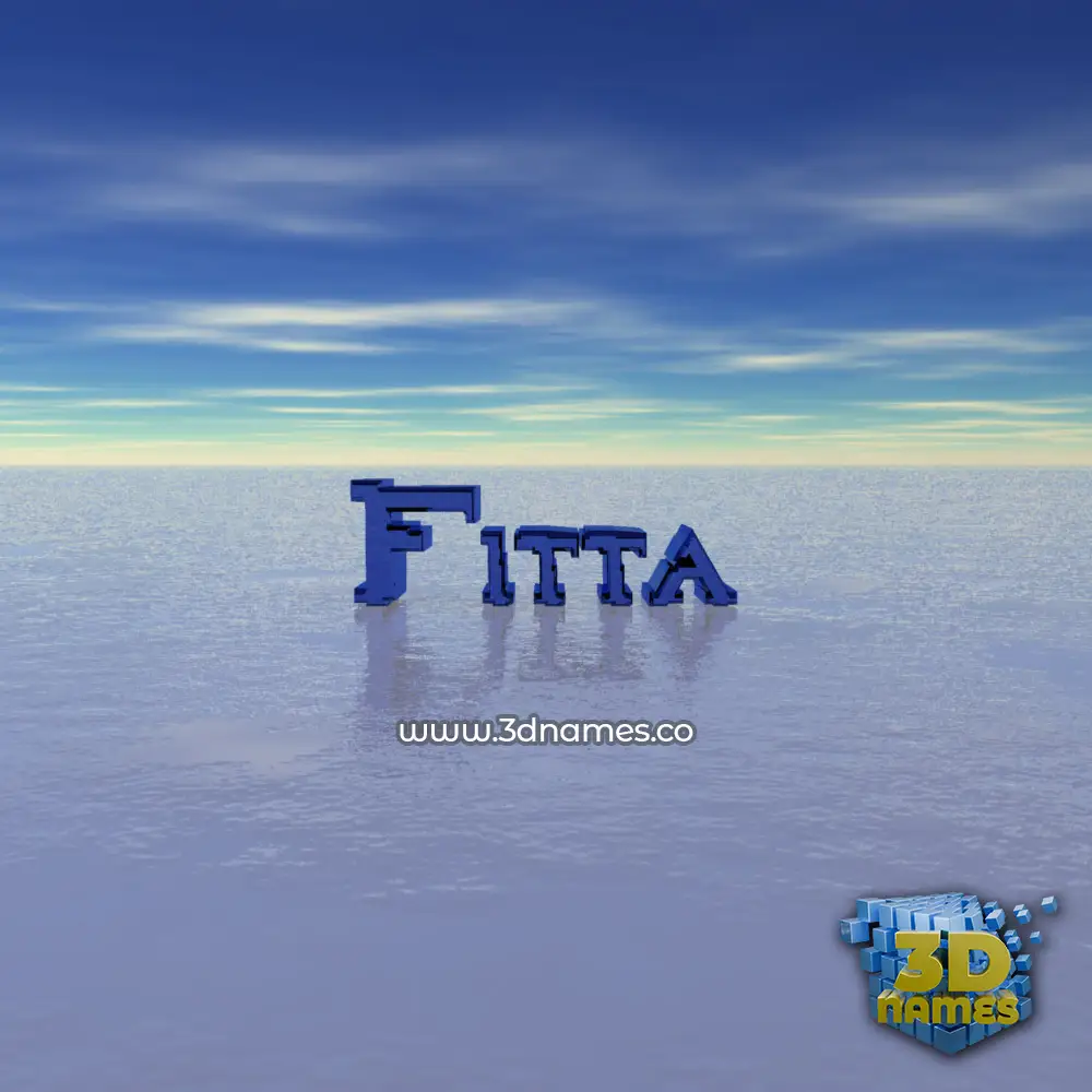 fitta in Horizon style - 3D name wallpaper