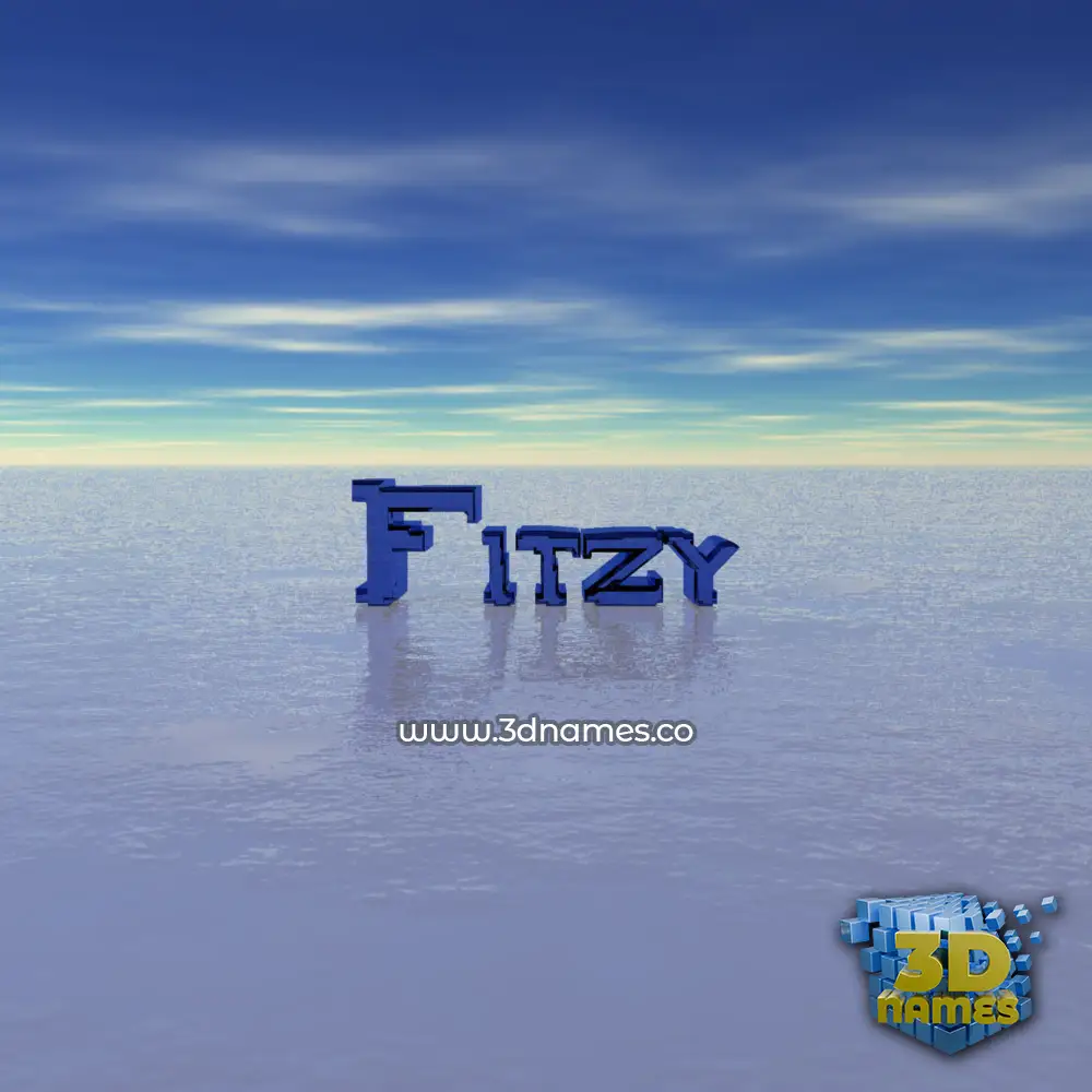 fitzy in Horizon style - 3D name wallpaper