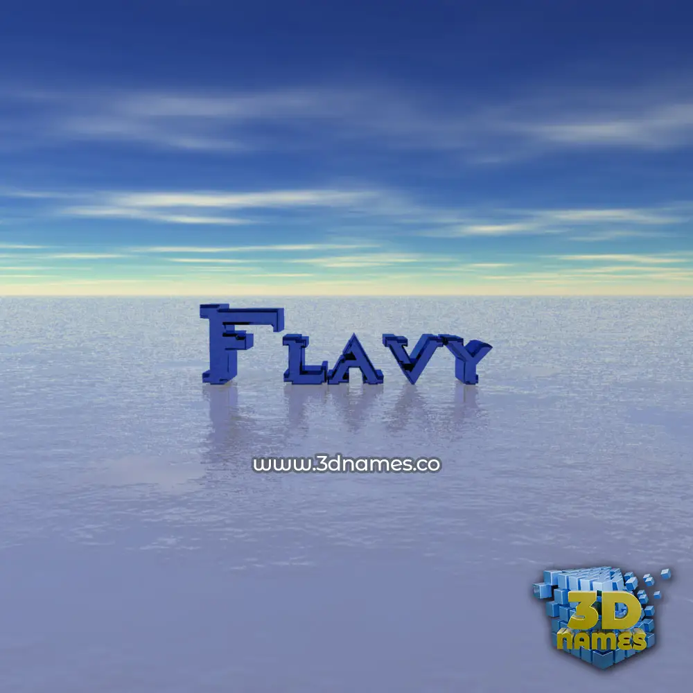 flavy in Horizon style - 3D name wallpaper