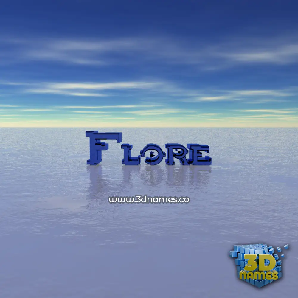 flore in Horizon style - 3D name wallpaper