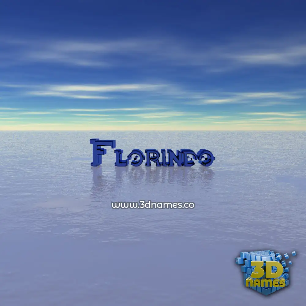 florindo in Horizon style - 3D name wallpaper