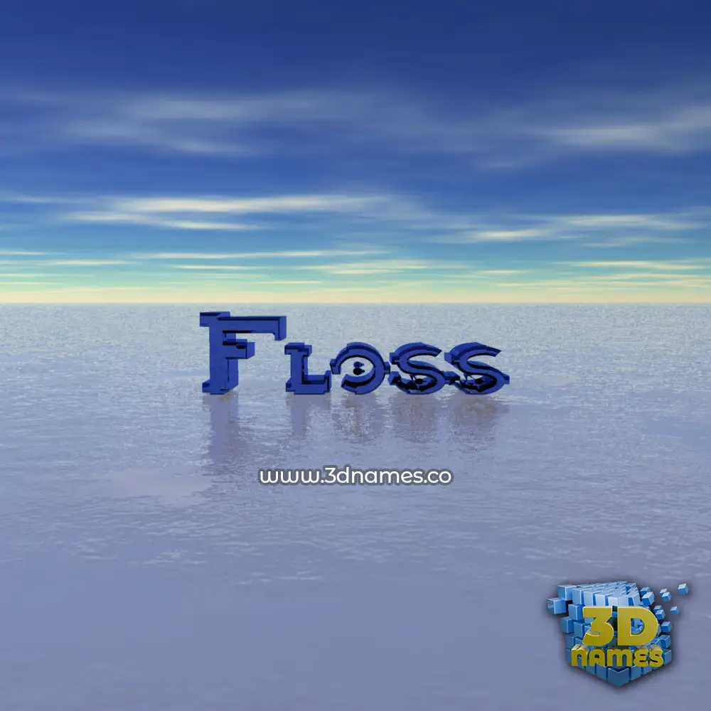 floss in Horizon style - 3D name wallpaper