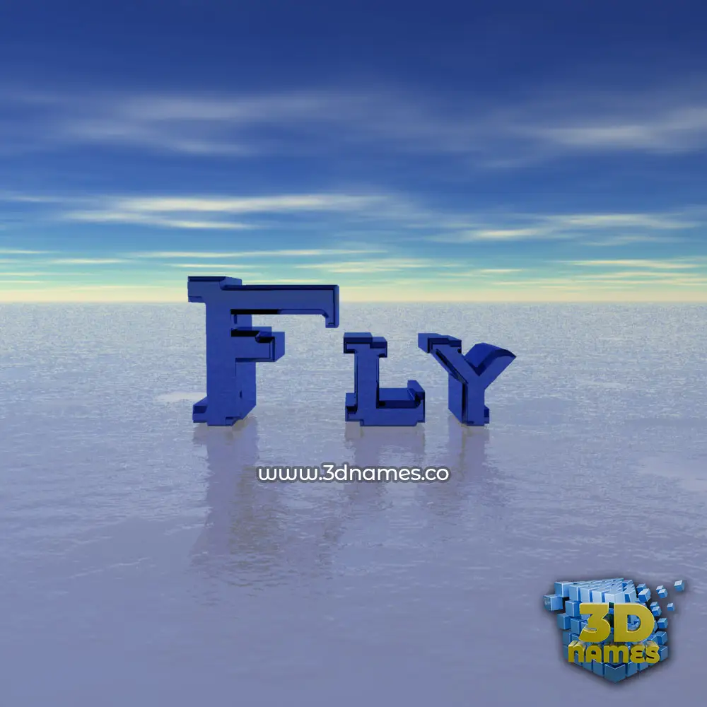 fly in Horizon style - 3D name wallpaper
