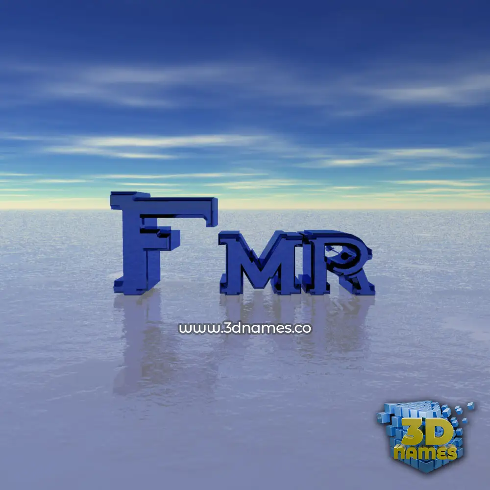 fmr in Horizon style - 3D name wallpaper