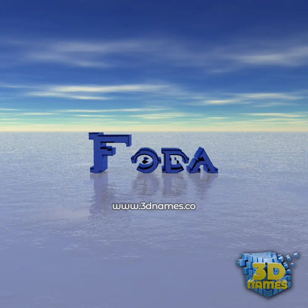 foda in Horizon style - 3D name wallpaper