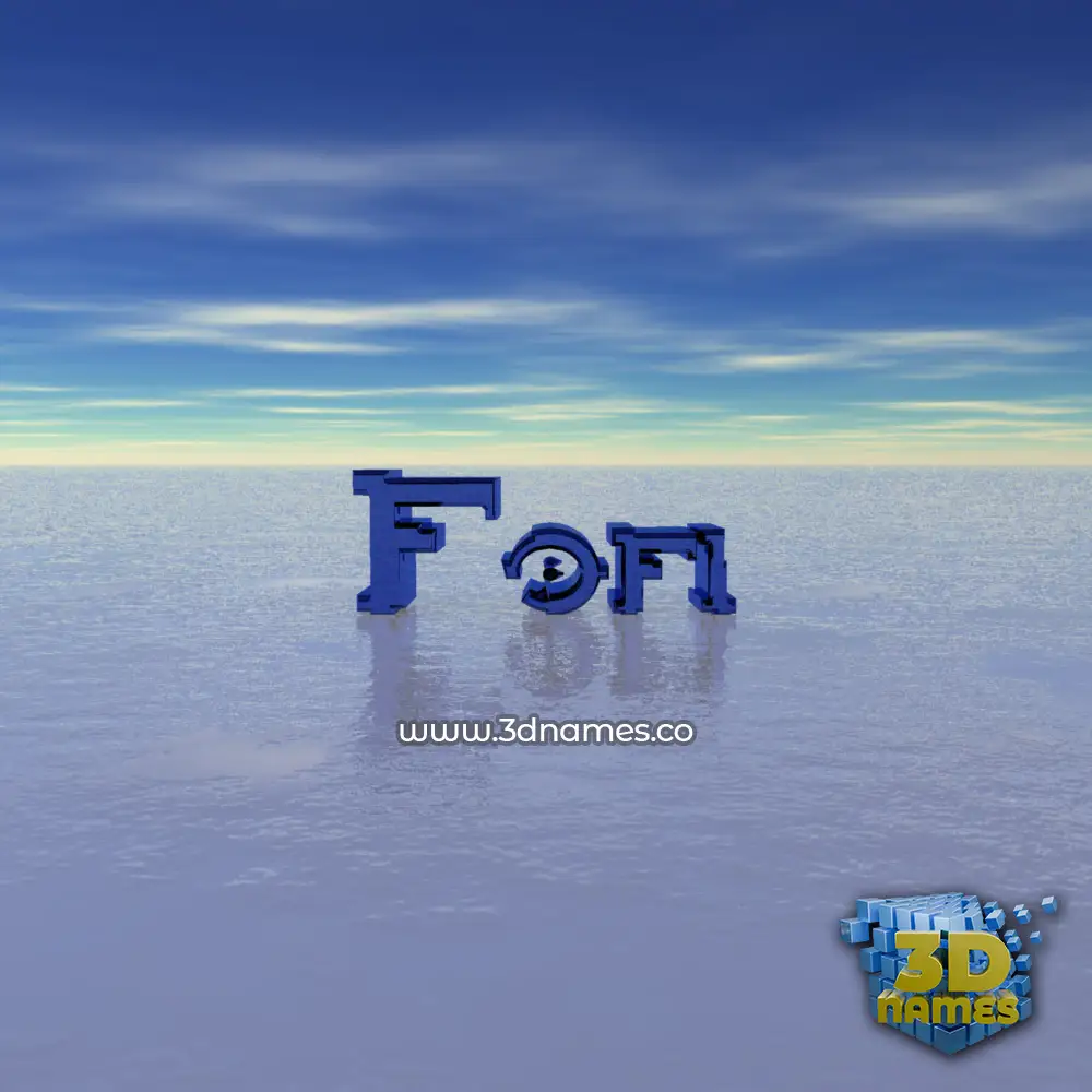 fofi in Horizon style - 3D name wallpaper