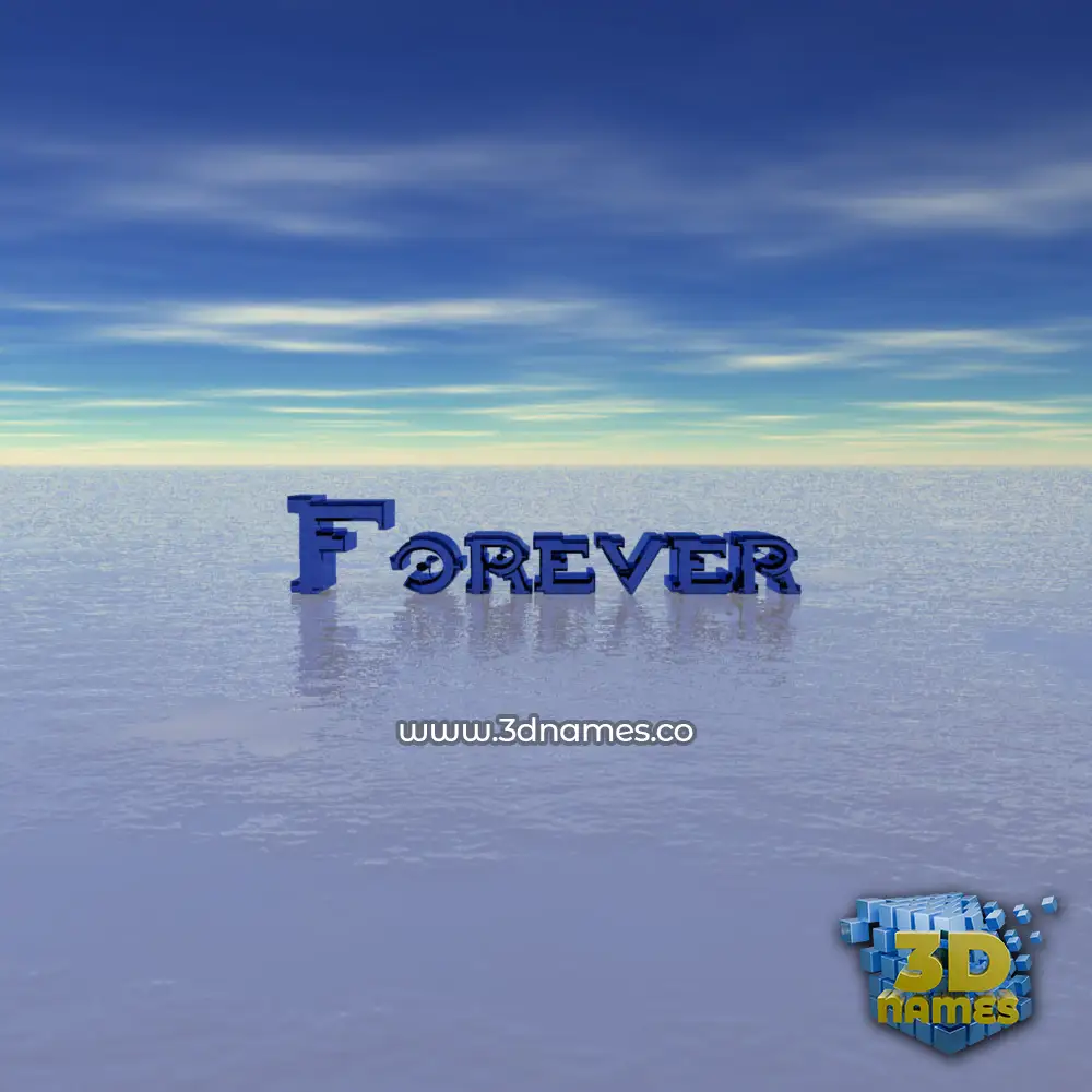 forever in Horizon style - 3D name wallpaper