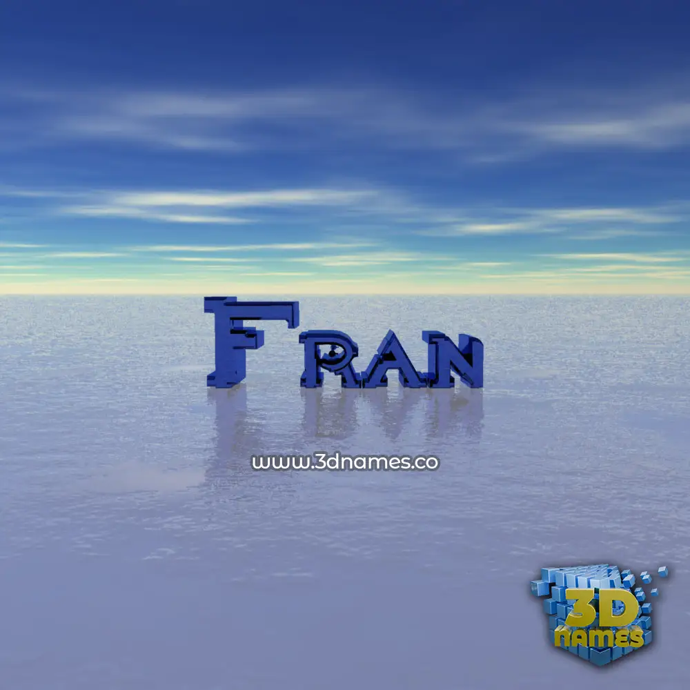 fran in Horizon style - 3D name wallpaper