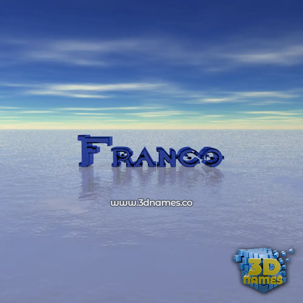 franco in Horizon style - 3D name wallpaper