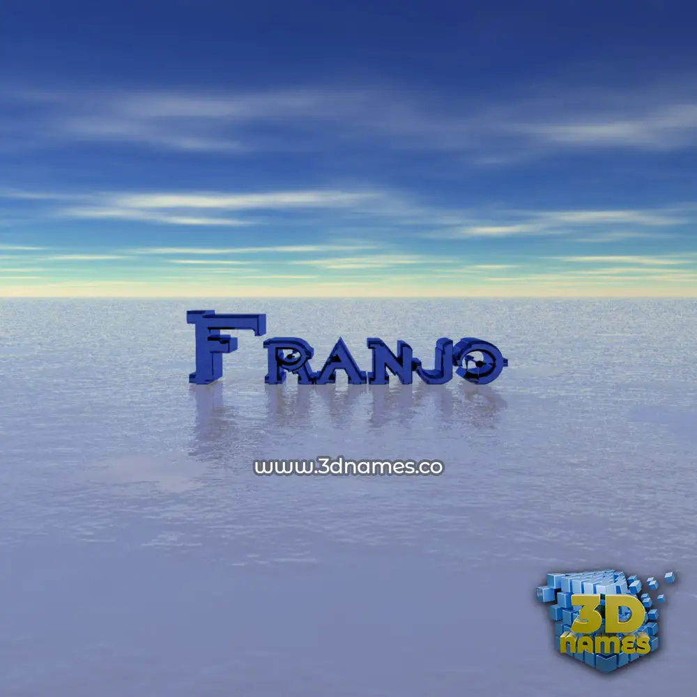 franjo in Horizon style - 3D name wallpaper