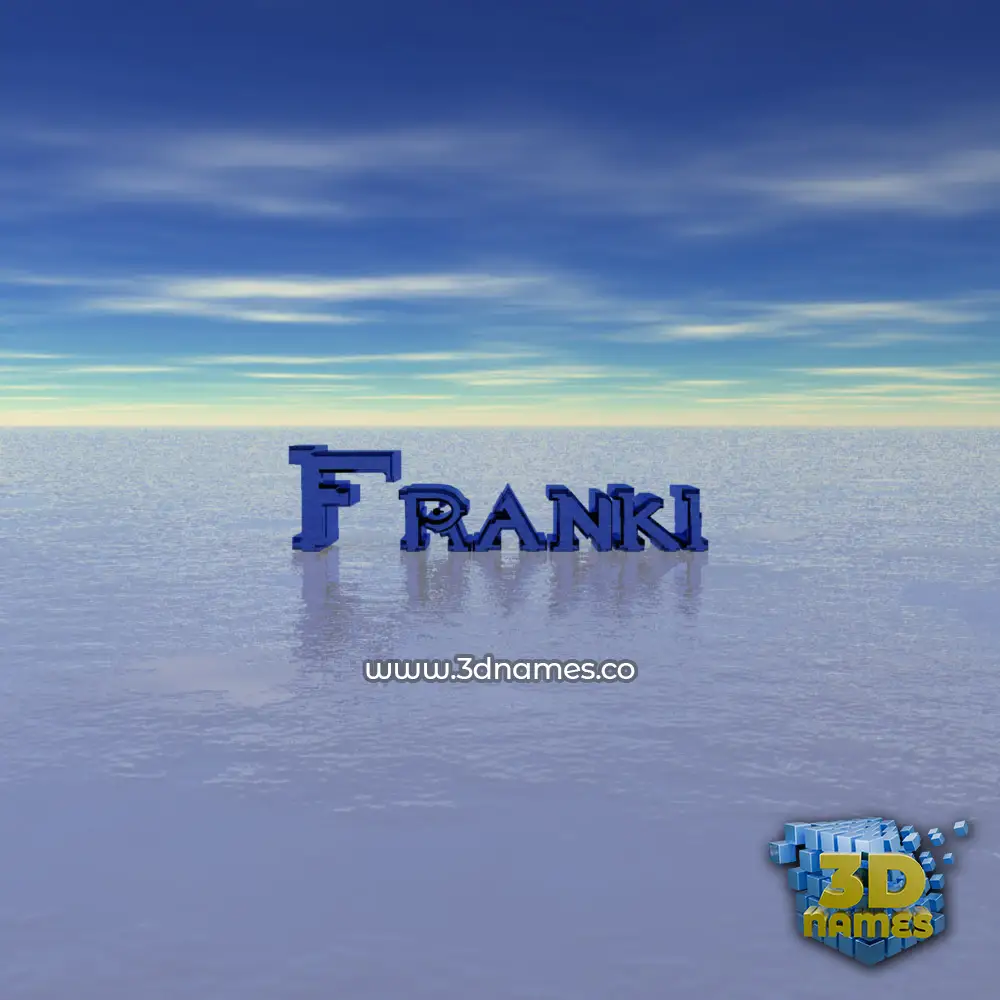 franki in Horizon style - 3D name wallpaper