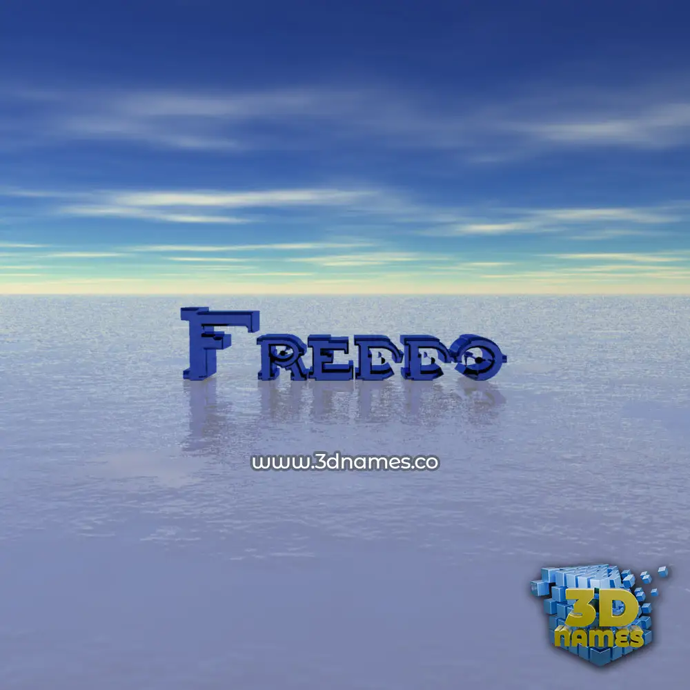 freddo in Horizon style - 3D name wallpaper