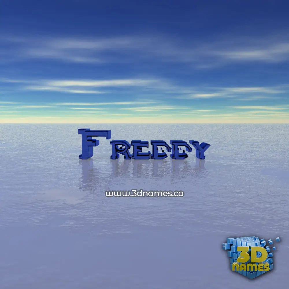 freddy in Horizon style - 3D name wallpaper