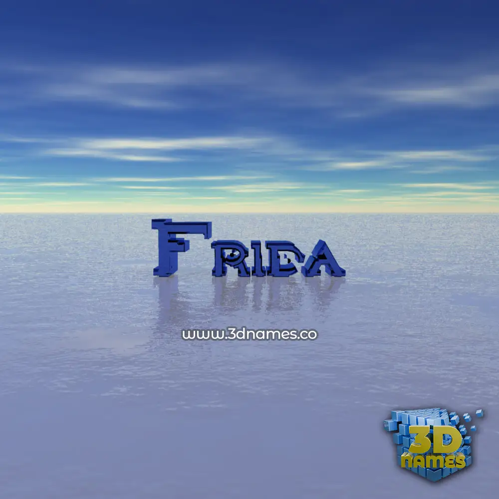 frida in Horizon style - 3D name wallpaper