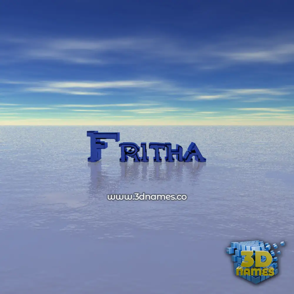 fritha in Horizon style - 3D name wallpaper
