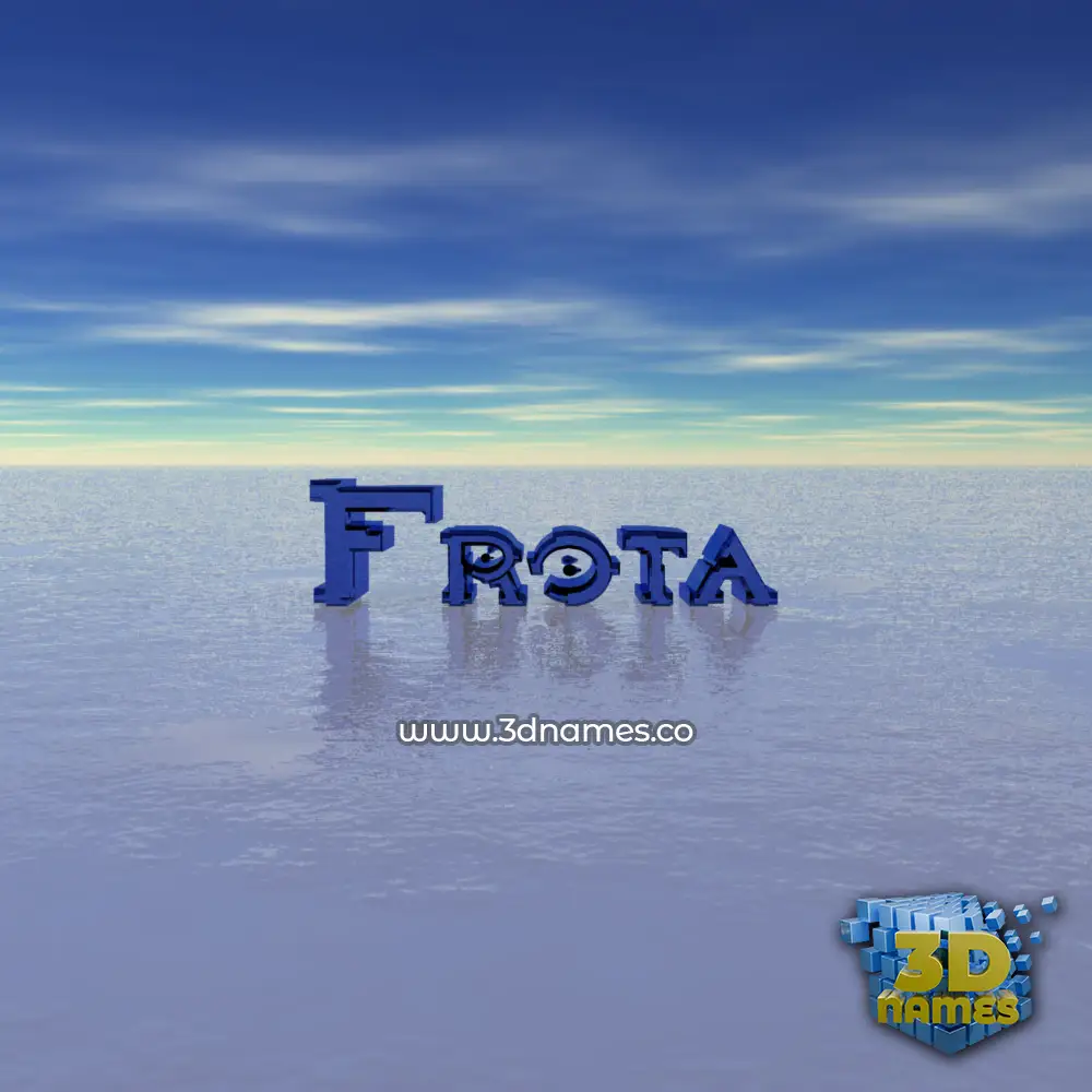 frota in Horizon style - 3D name wallpaper