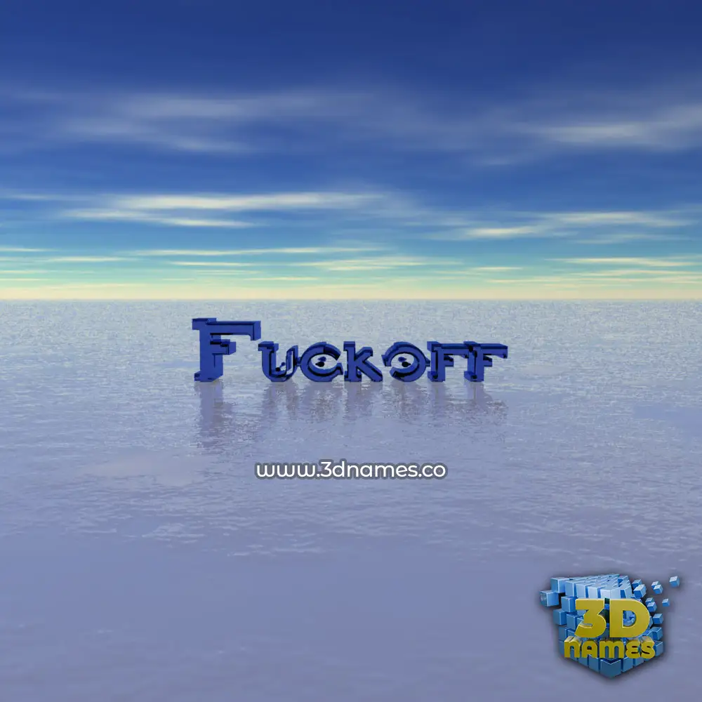 fuckoff in Horizon style - 3D name wallpaper