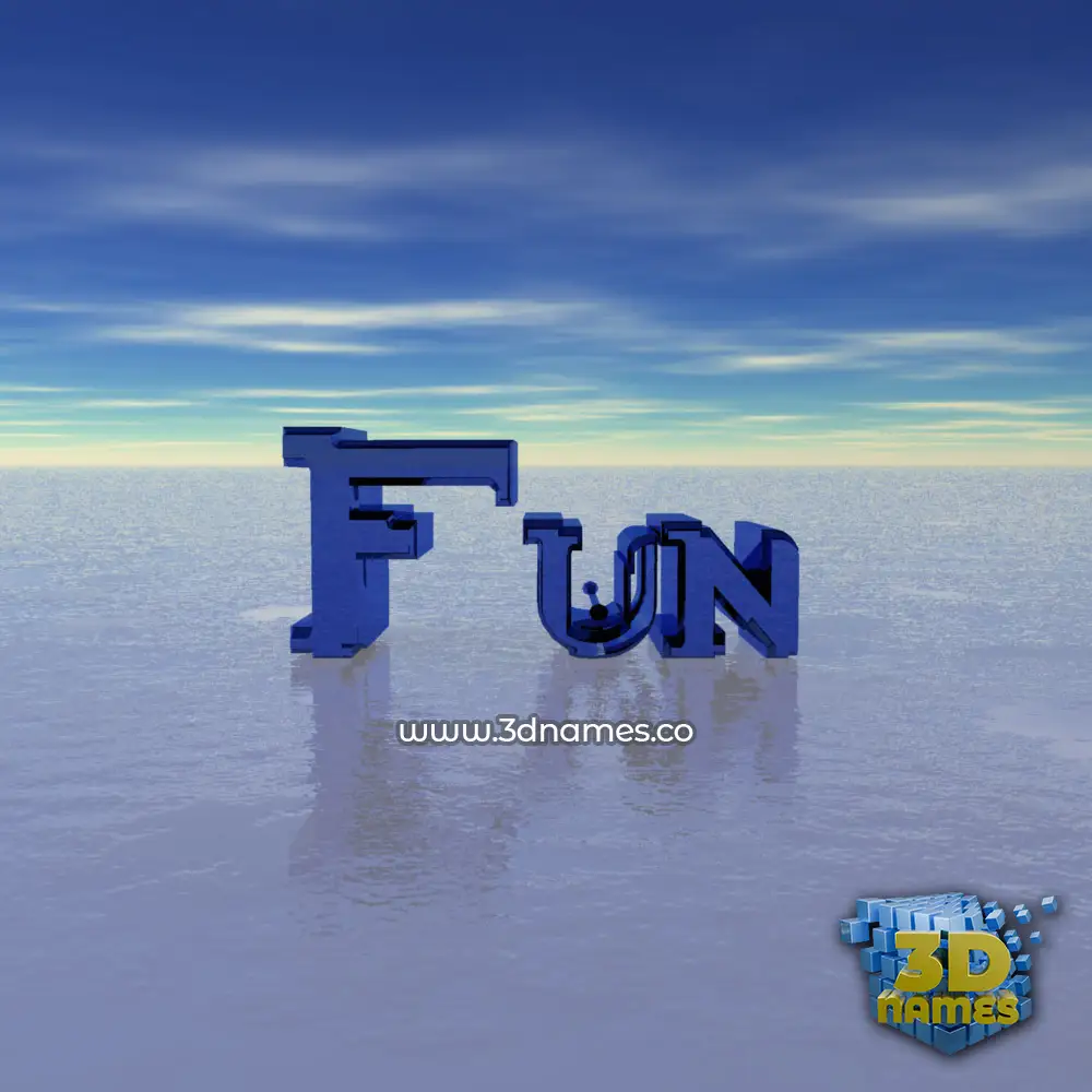fun in Horizon style - 3D name wallpaper