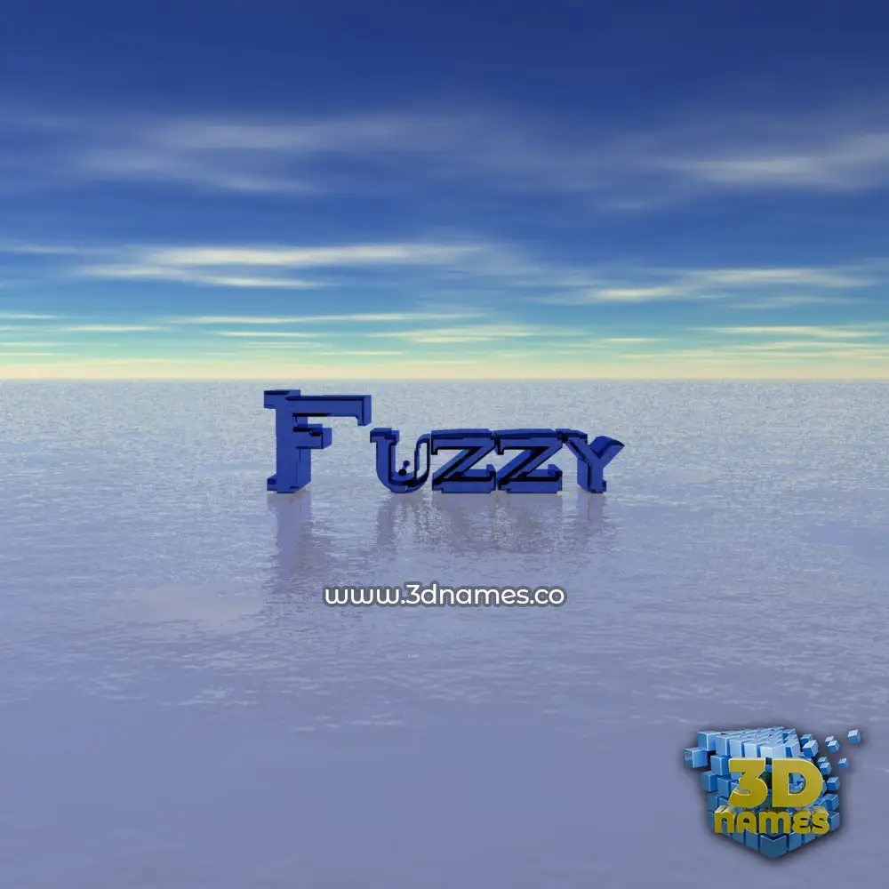 fuzzy in Horizon style - 3D name wallpaper
