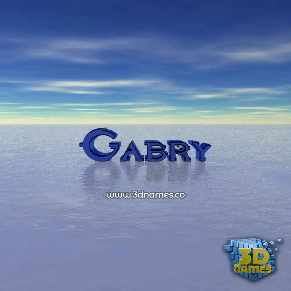 gabry in Horizon style - 3D name wallpaper