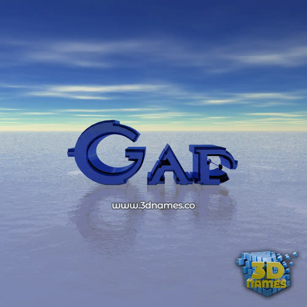 gad in Horizon style - 3D name wallpaper