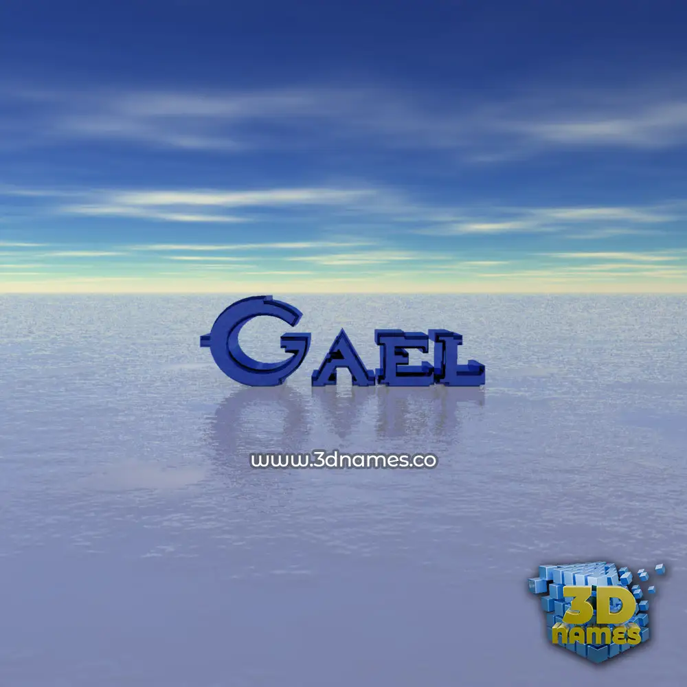 gael in Horizon style - 3D name wallpaper