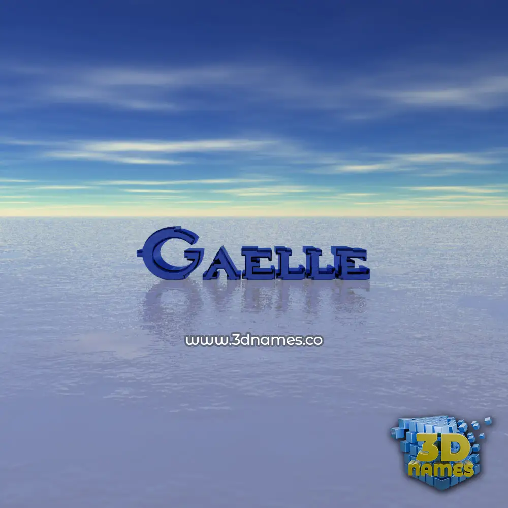 gaelle in Horizon style - 3D name wallpaper