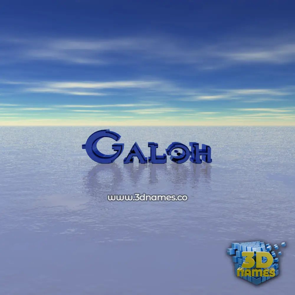 galoh in Horizon style - 3D name wallpaper