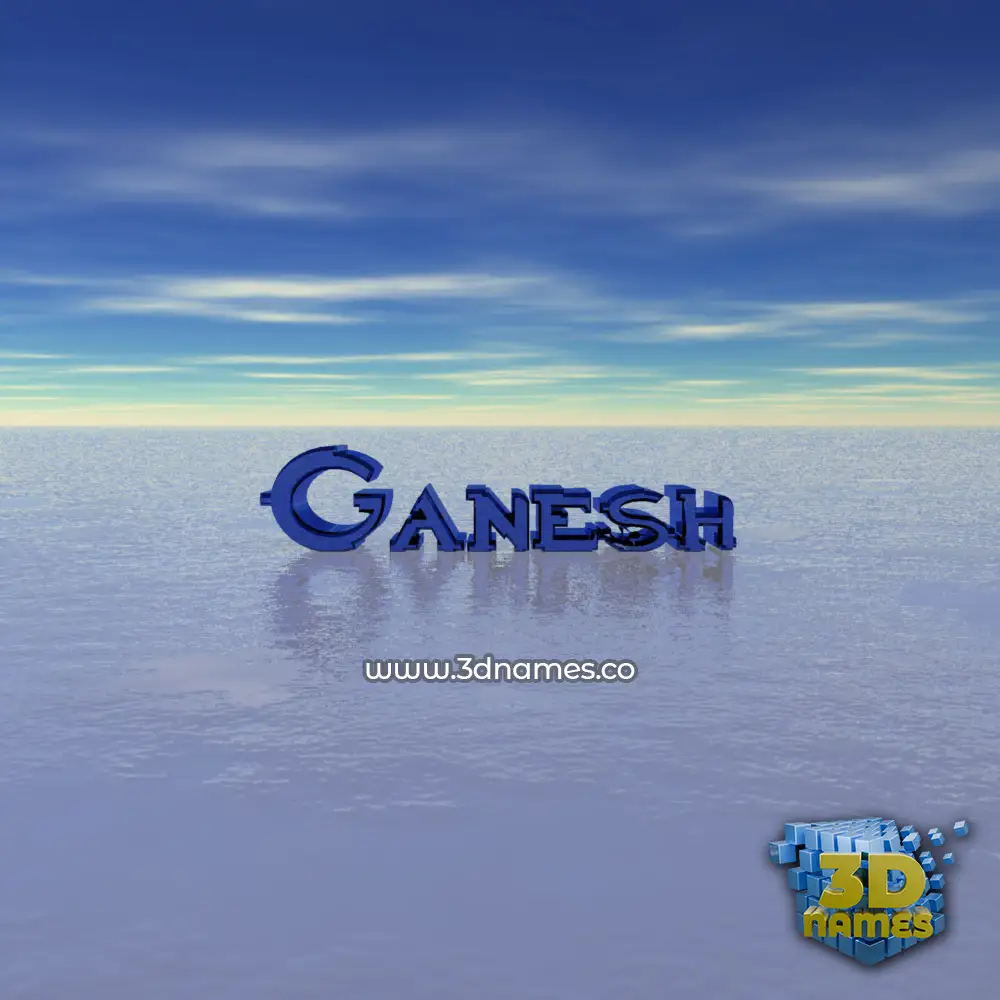 ganesh in Horizon style - 3D name wallpaper