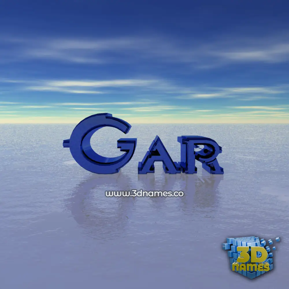 gar in Horizon style - 3D name wallpaper
