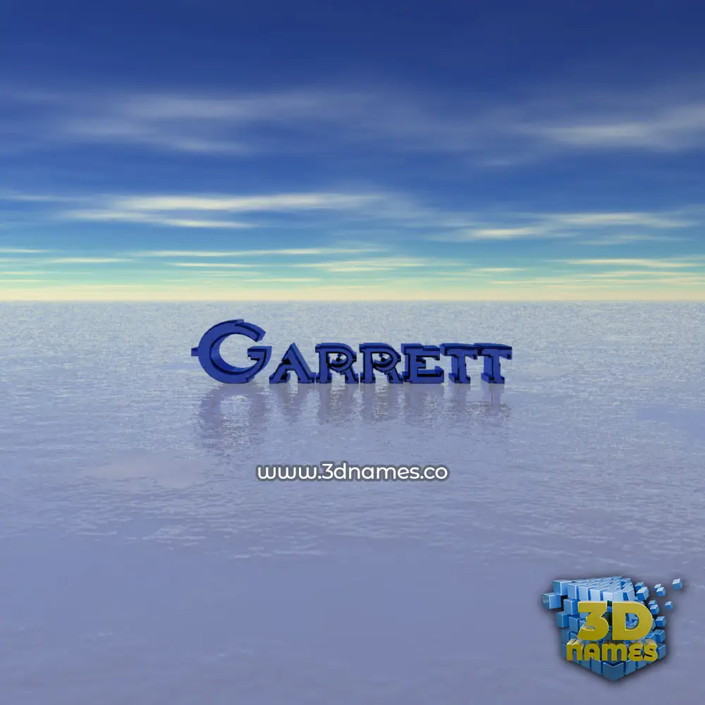 garrett in Horizon style - 3D name wallpaper