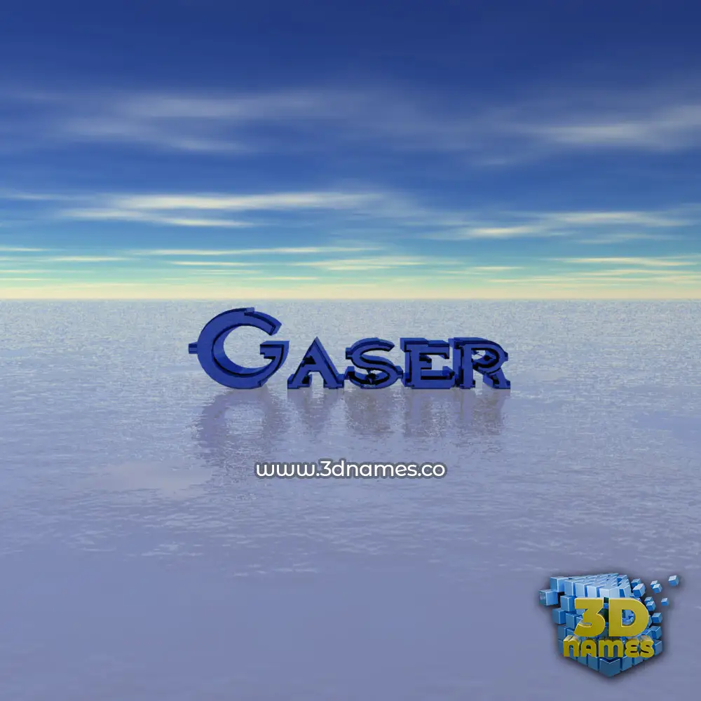 gaser in Horizon style - 3D name wallpaper