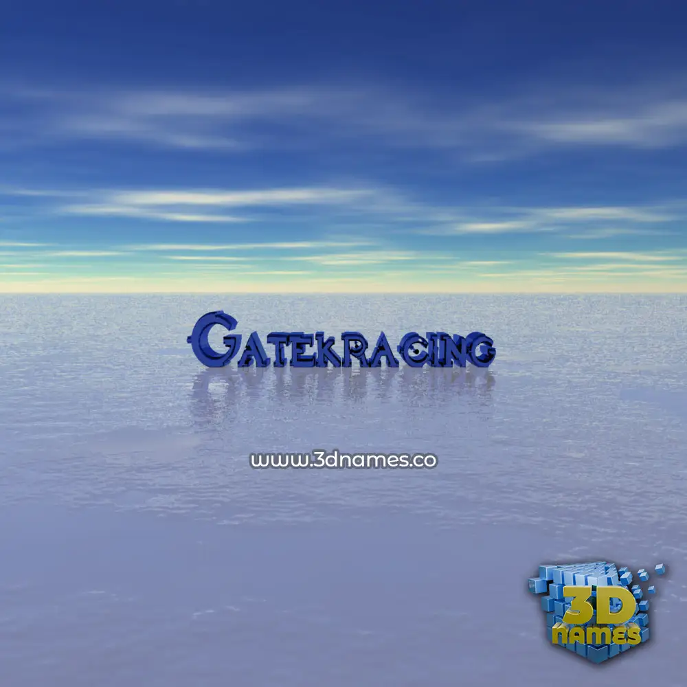 gatekracing in Horizon style - 3D name wallpaper