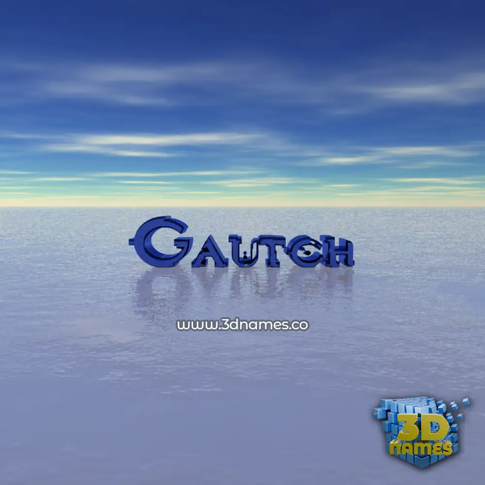 gautch in Horizon style - 3D name wallpaper