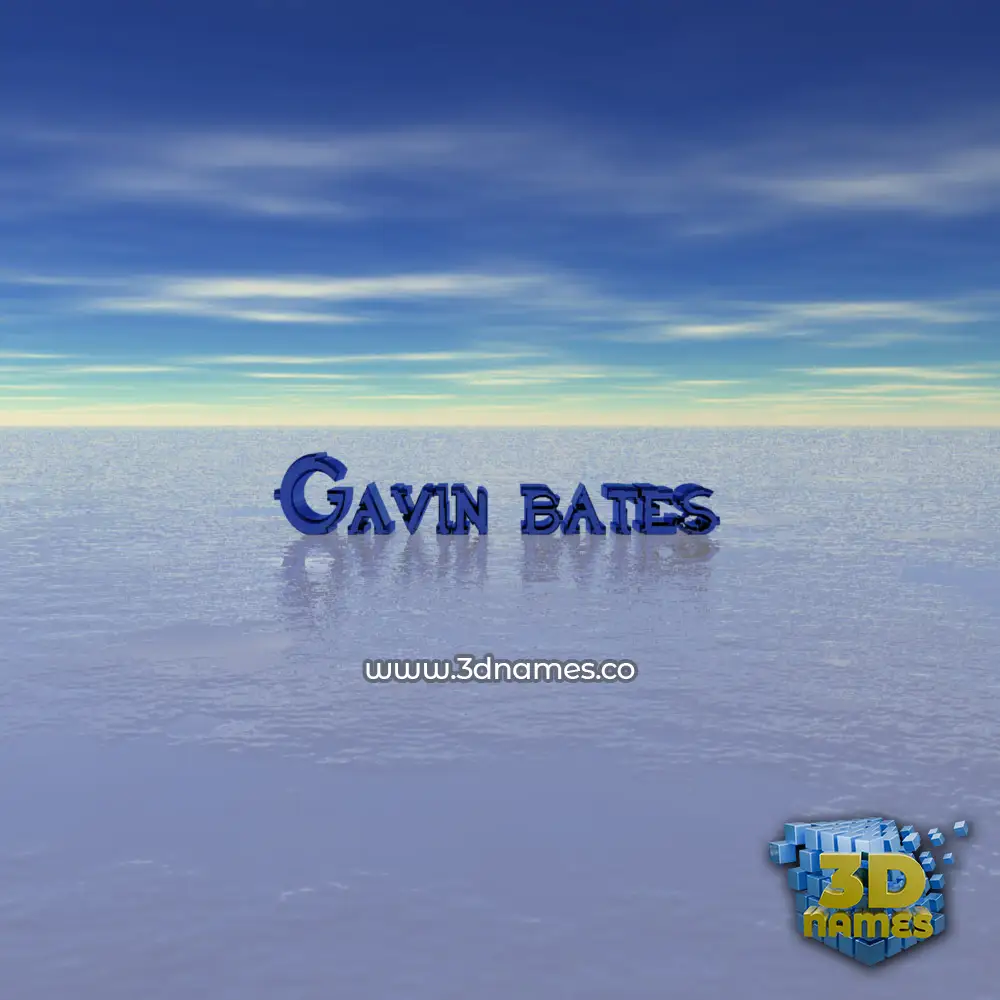 gavin bates in Horizon style - 3D name wallpaper