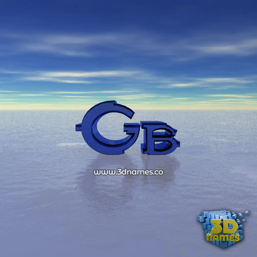 gb in Horizon style - 3D name wallpaper